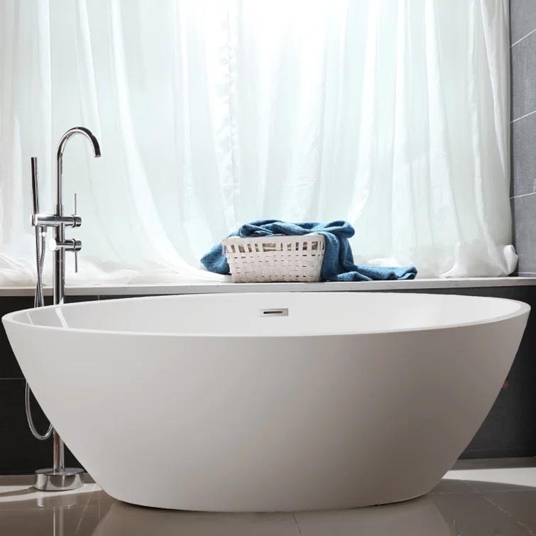 Freestanding Soaking Acrylic Bathtub