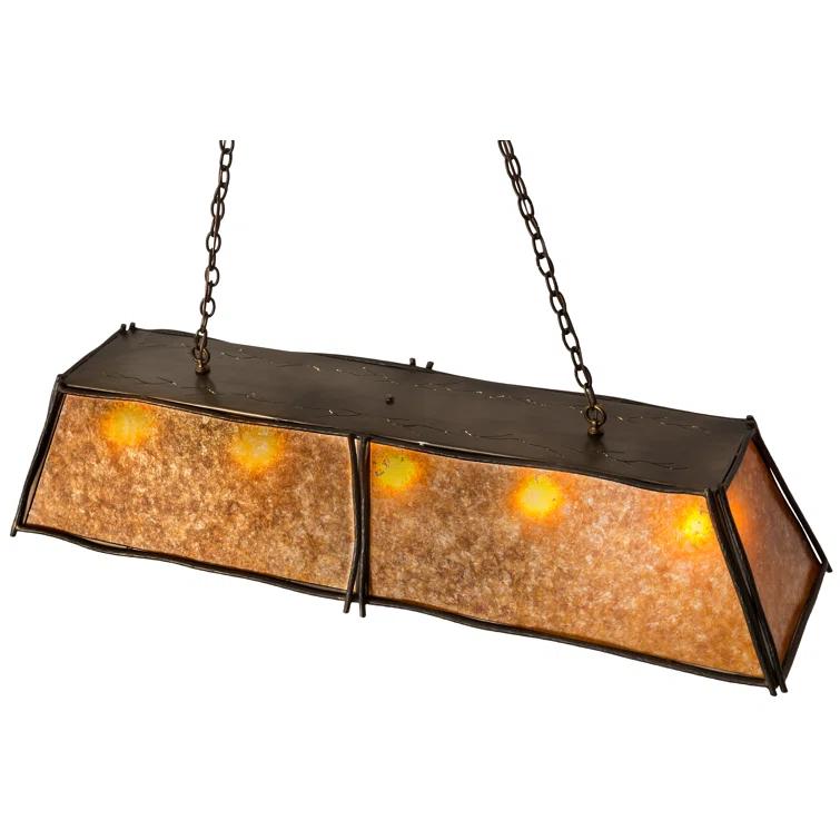 5 - Light Antique Copper Pool Table Lights Pendant