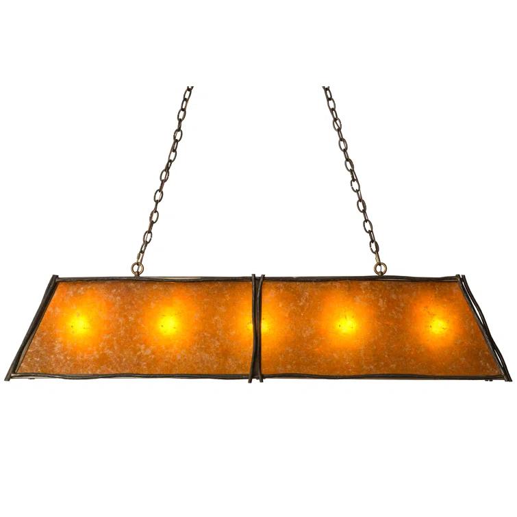 5 - Light Antique Copper Pool Table Lights Pendant
