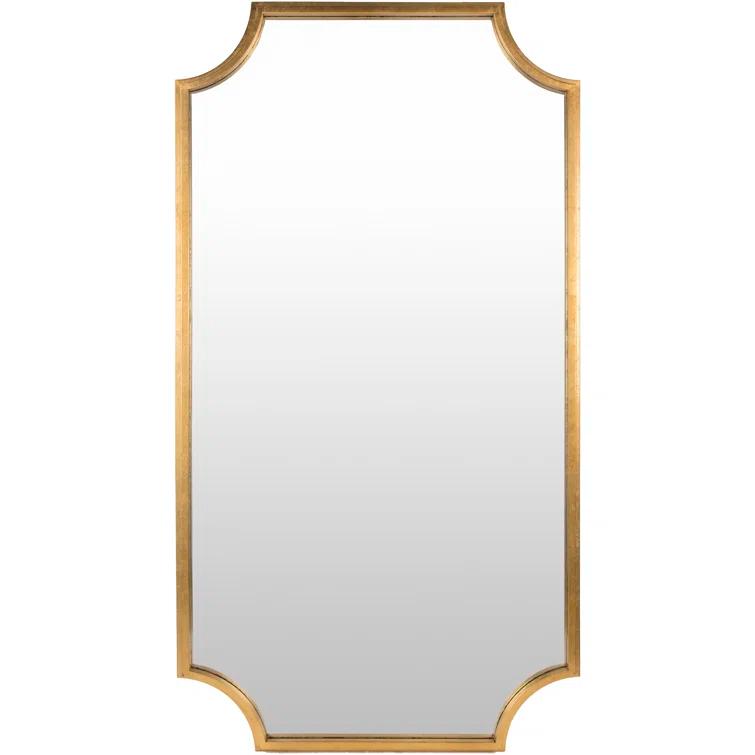 Surya Joslyn 75 X 40 inch Gold Leaf Mirror, Full Length/Oversized