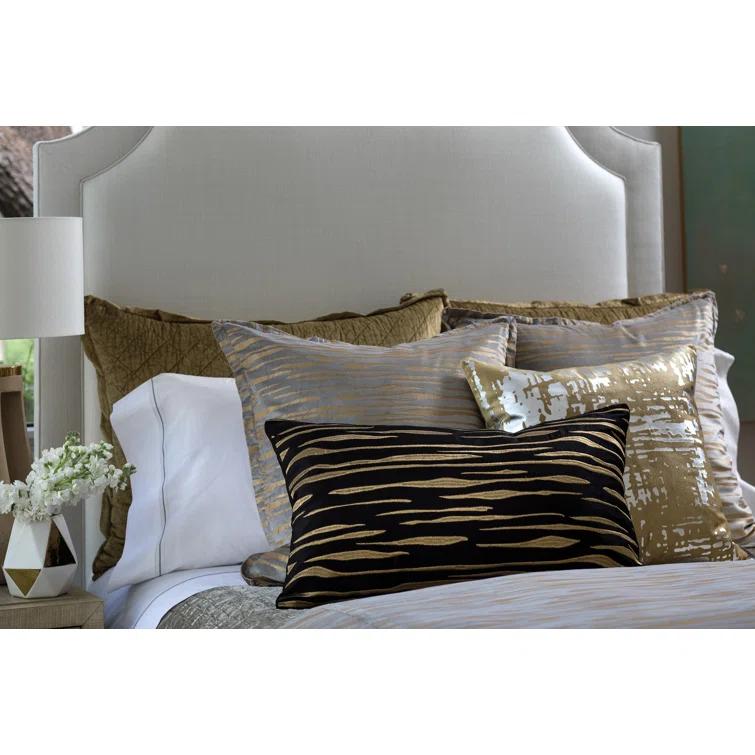 Lili Alessandra Zara Embroidered Feather Throw Pillow