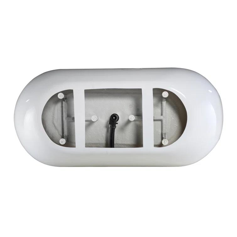 71" x 34" Freestanding Soaking Bathtub
