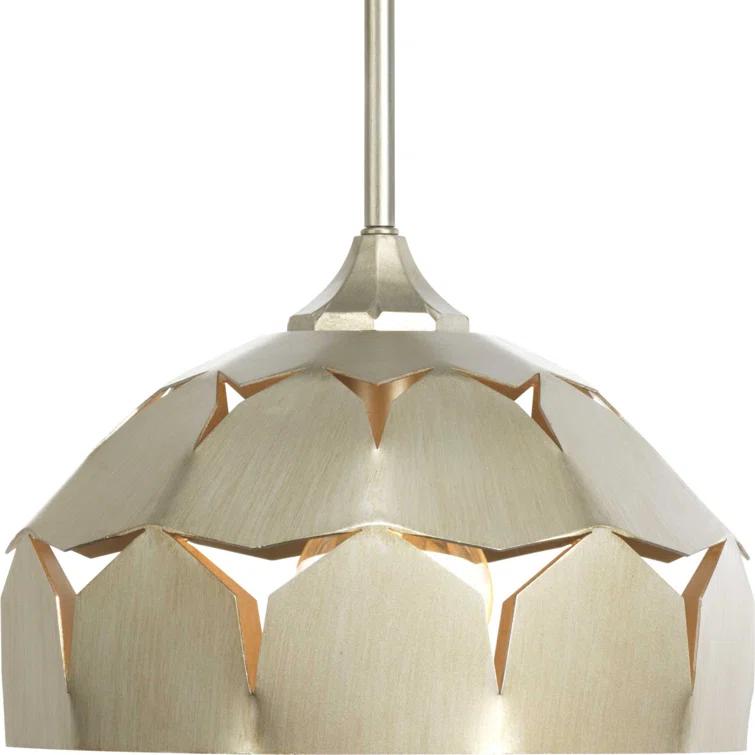 Yerba 1 - Light Silver Ridge Single Pendant