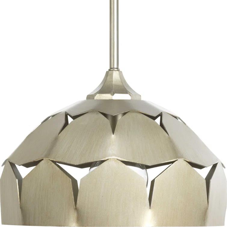 Yerba 1 - Light Silver Ridge Single Pendant