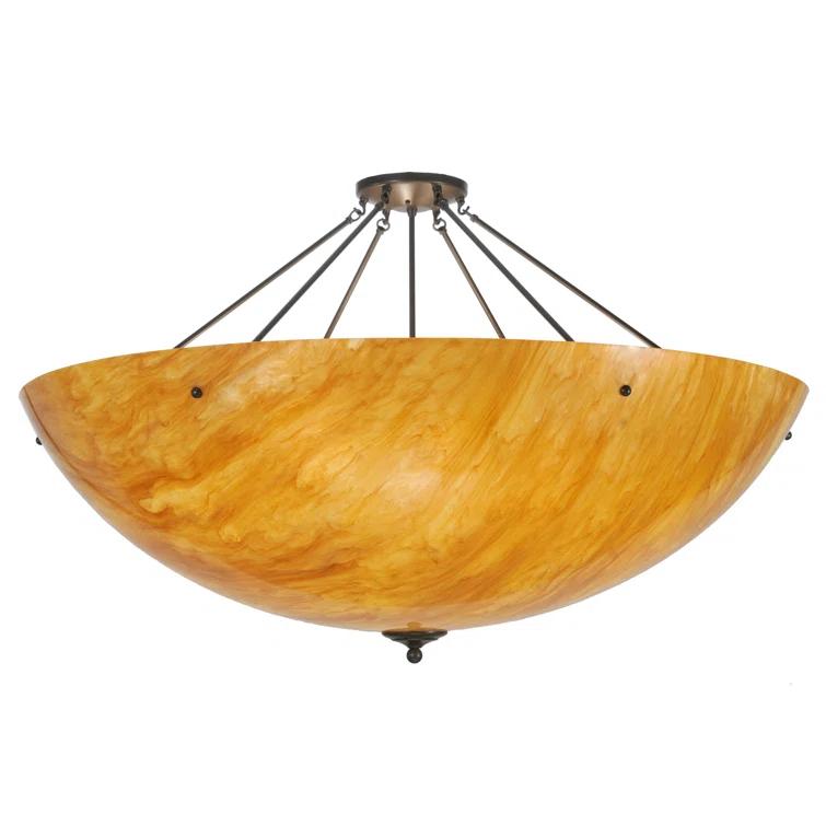 Madison Glass Semi Flush Mount