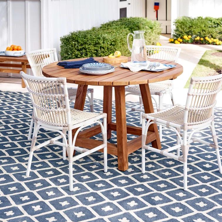 Elizabeth Navy Handwoven Indoor/Outdoor Rug