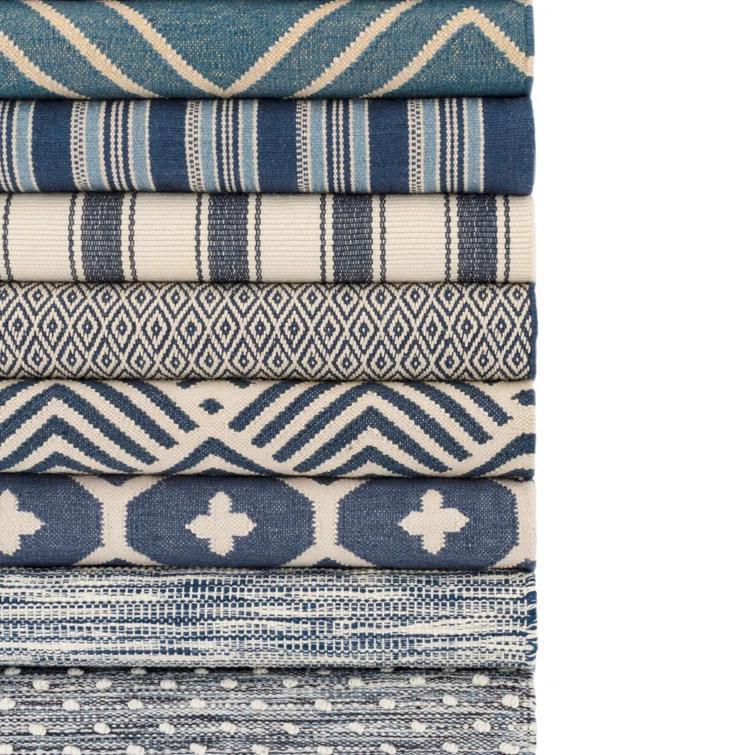 Elizabeth Navy Handwoven Indoor/Outdoor Rug