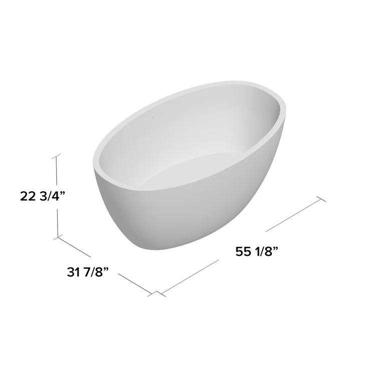 Freestanding Soaking Acrylic Bathtub