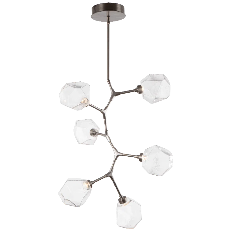 Gem 6 - Light Dimmable LED Modern Linear Chandelier