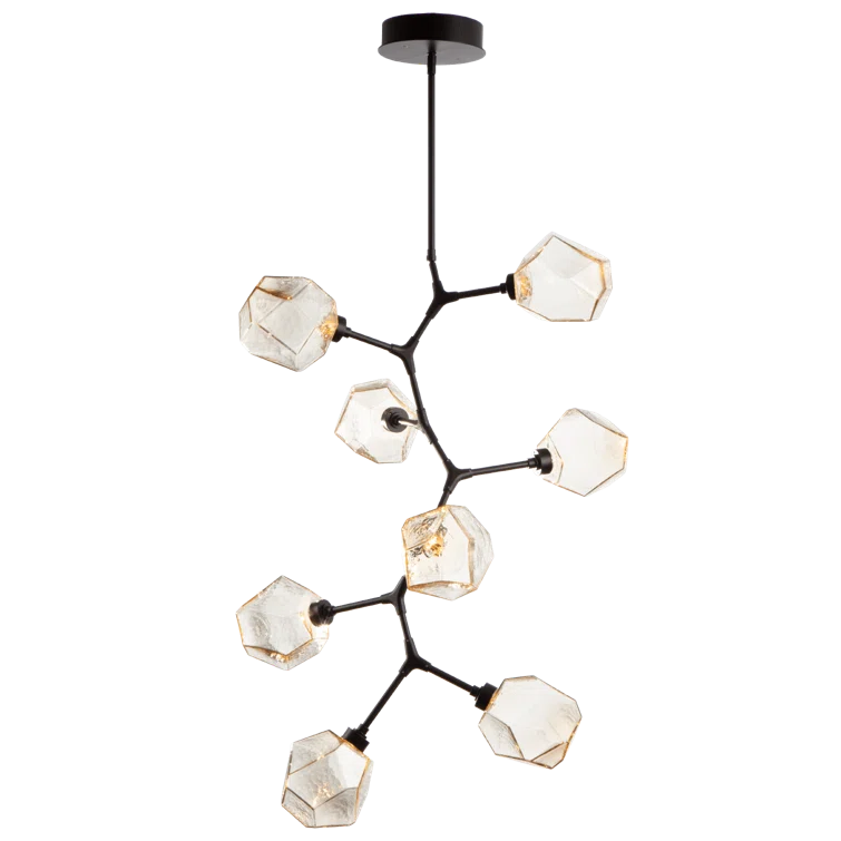Gem 8 - Light Dimmable LED Sputnik Modern Linear Chandelier