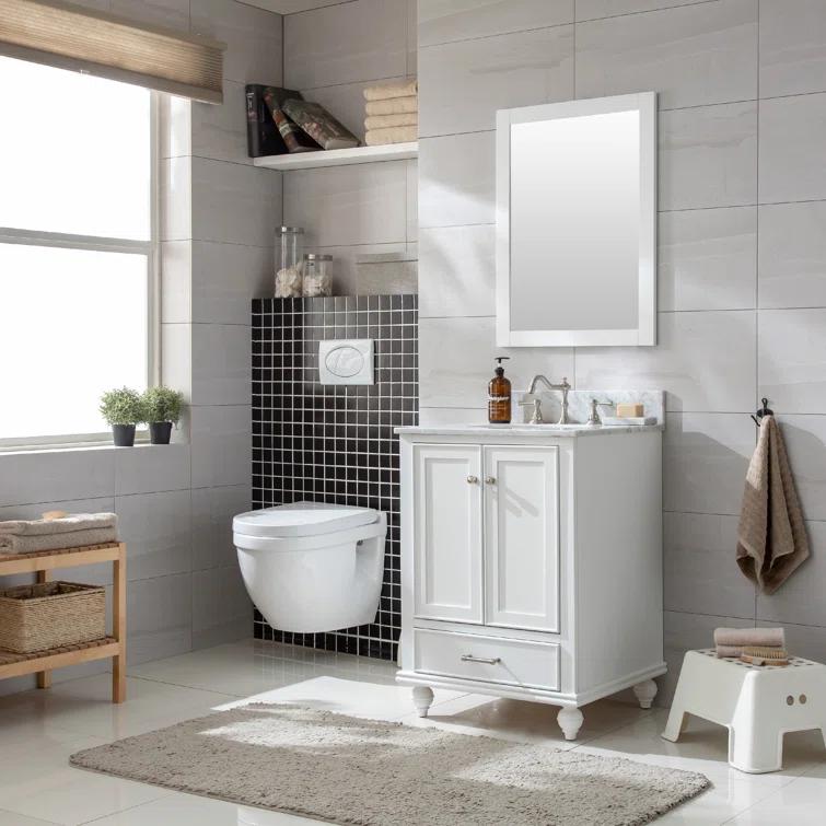 Melissa 24" Single Vanity - Grain White