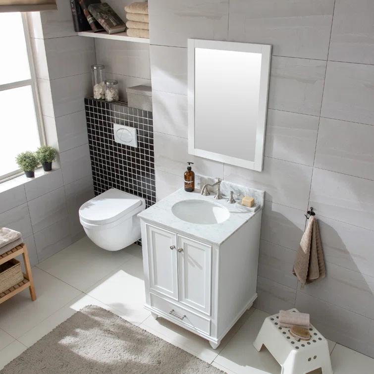 Melissa 24" Single Vanity - Grain White