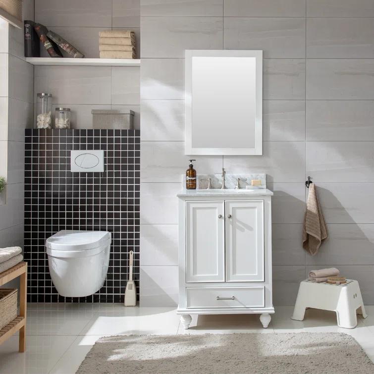 Melissa 24" Single Vanity - Grain White