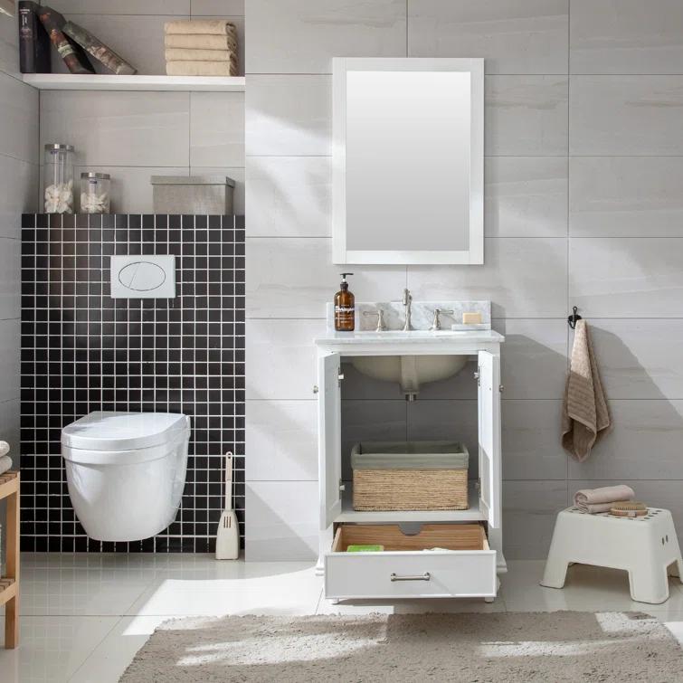 Melissa 24" Single Vanity - Grain White