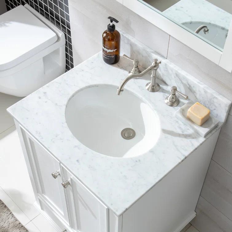 Melissa 24" Single Vanity - Grain White