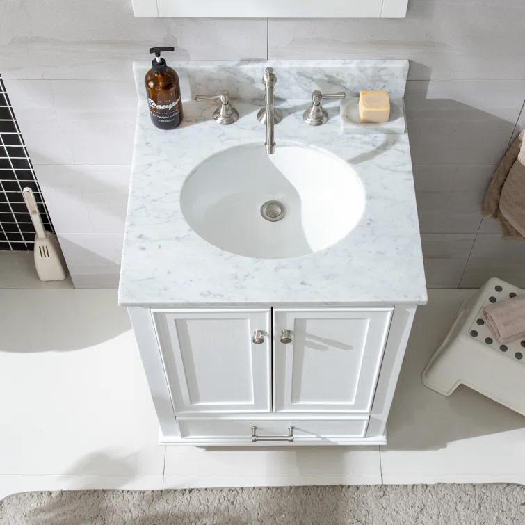 Melissa 24" Single Vanity - Grain White