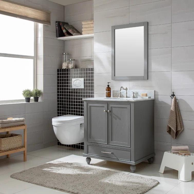 Melissa 30" Single Vanity - Grain White