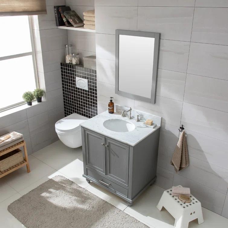 Melissa 30" Single Vanity - Grain White