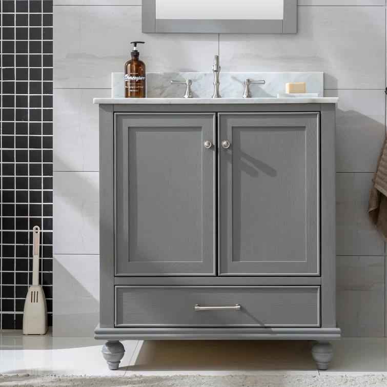 Melissa 30" Single Vanity - Grain White