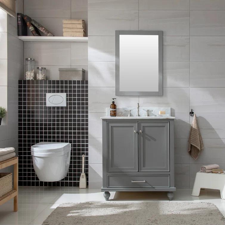 Melissa 30" Single Vanity - Grain White