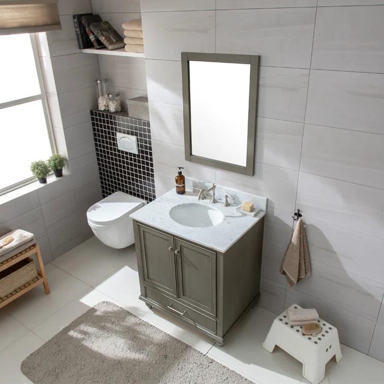 Melissa 30" Single Vanity - Grain White