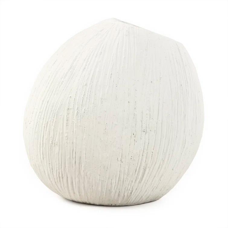 Zentique  Distressed Vase - Large - White