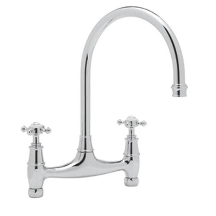 Georgian Era Bridge Kitchen Faucet Without Unions