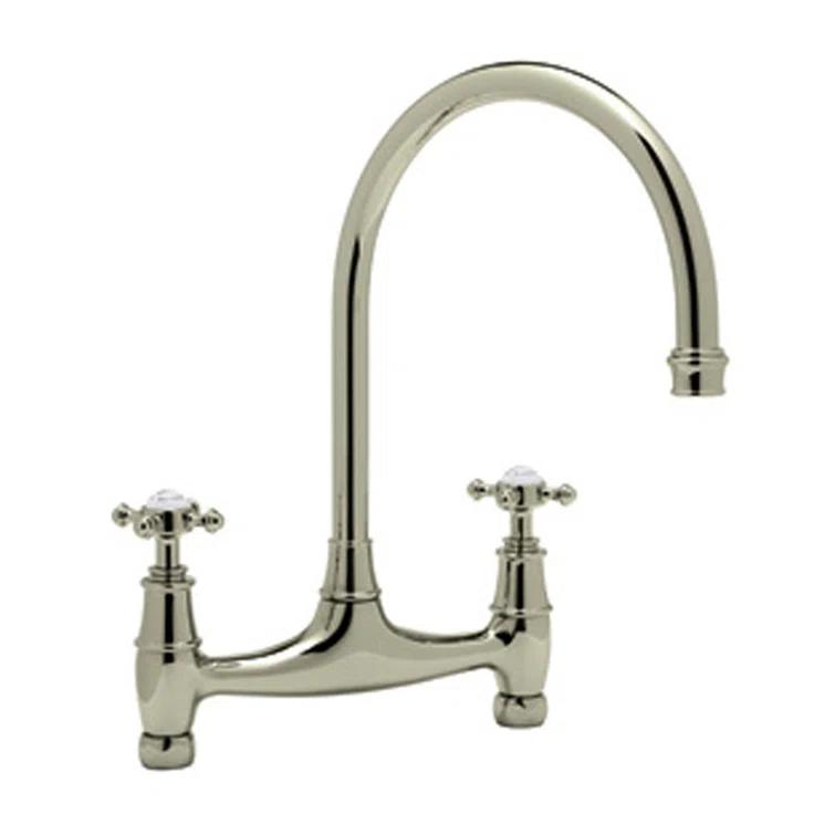Georgian Era Bridge Kitchen Faucet Without Unions