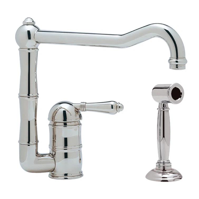Acqui Extended Spout Kitchen Faucet With Side Spray