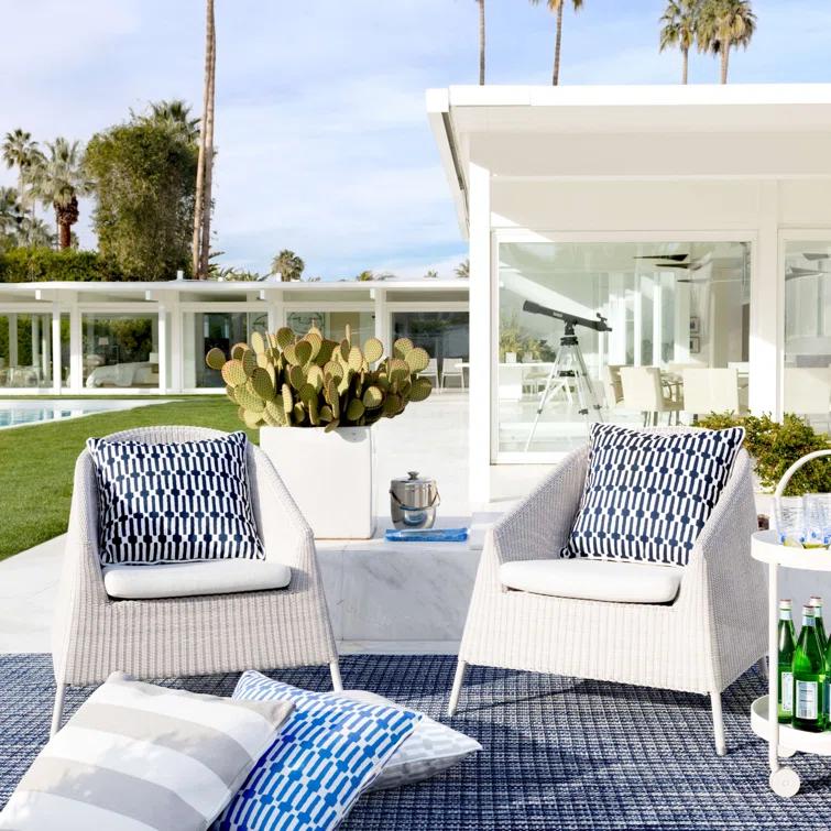 Coco Blue Handwoven Indoor/Outdoor Rug