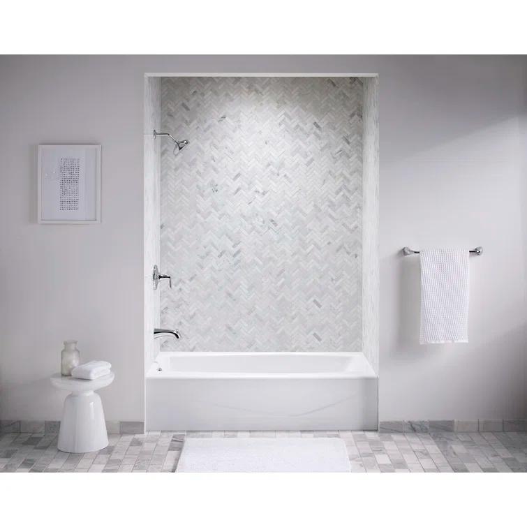 Villager 60" x 30" Alcove Soaking Cast Iron Bathtub