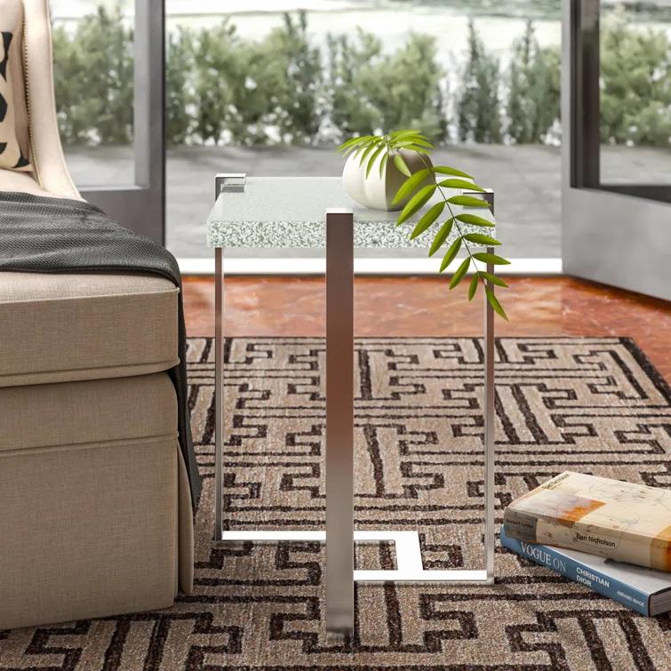 Mott Glass Top End Table