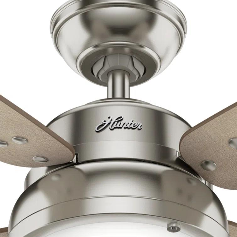 52" Wingate 4 - Blade LED Standard Ceiling Fan with Remote Control and Light Kit Included