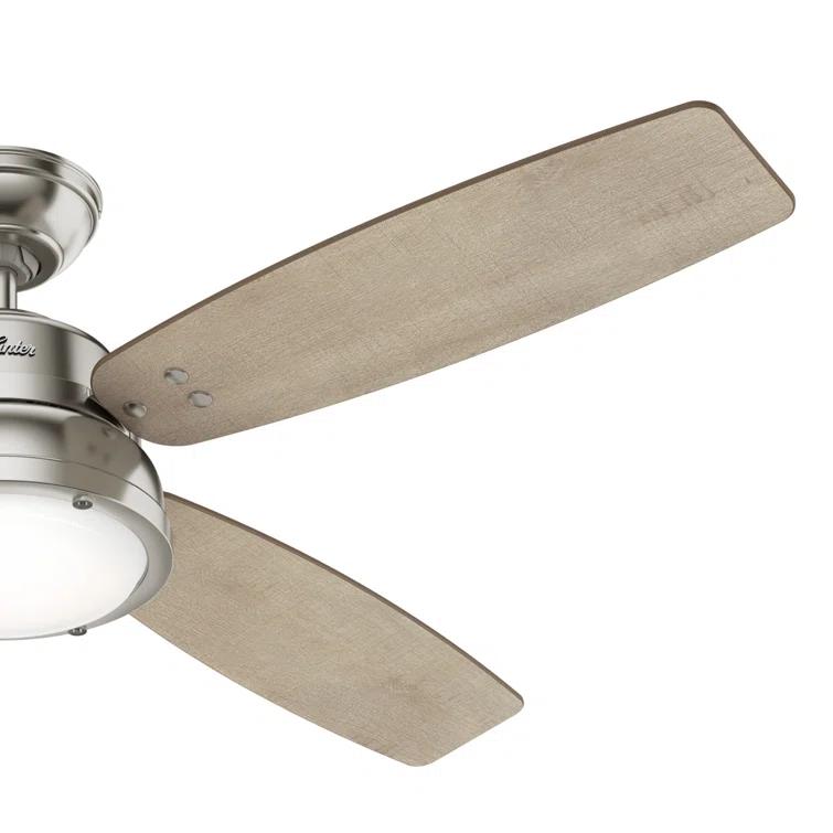52" Wingate 4 - Blade LED Standard Ceiling Fan with Remote Control and Light Kit Included