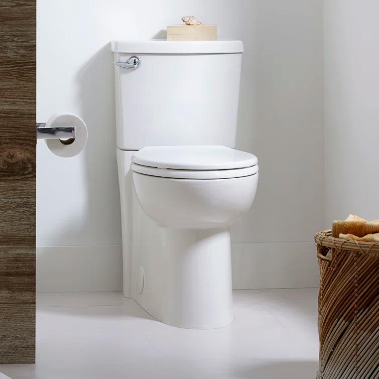American Standard Cadet 1.28 Gallons GPF Elongated Comfort Height Floor Mounted Two-Piece Toilet (Seat Included)