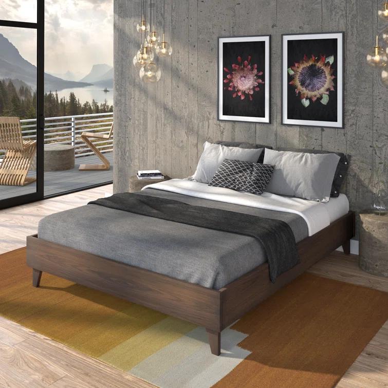 Dedrie Solid Wood Bed