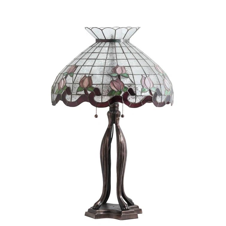 Meyda Lighting Meyda Tiffany & Stained Glass Metal Table Lamp