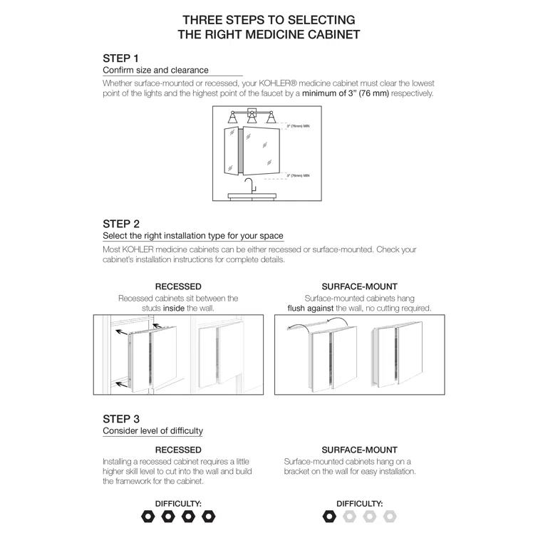 CLC Aluminum Two-Door Medicine Cabinet With Mirrored Doors, Beveled Edges