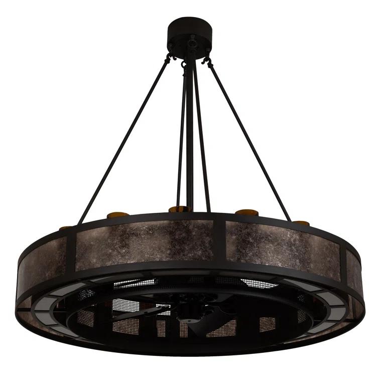 Smythe 16 - Light Dimmable LED Drum Chandelier