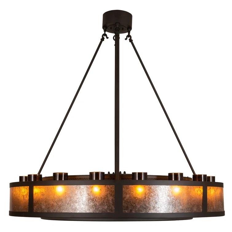 Smythe 16 - Light Dimmable LED Drum Chandelier