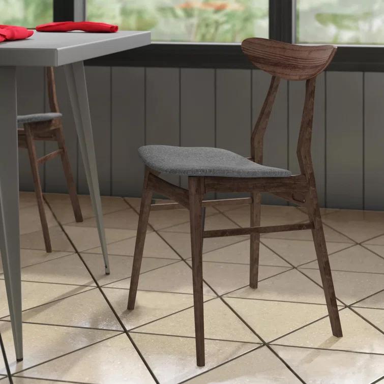 Hartford Dining Chair in Warm Gray/Walnut