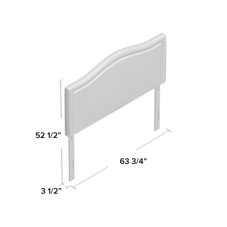 Gracie Oaks Clouchete Nadine Upholstered Nailhead Headboard
