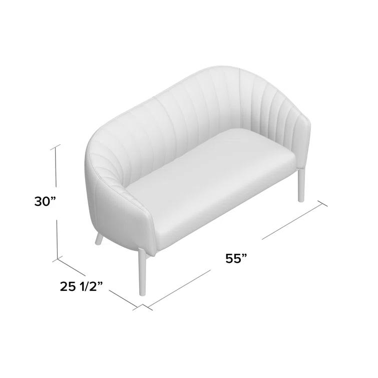 Kerby Recessed Arm Loveseat