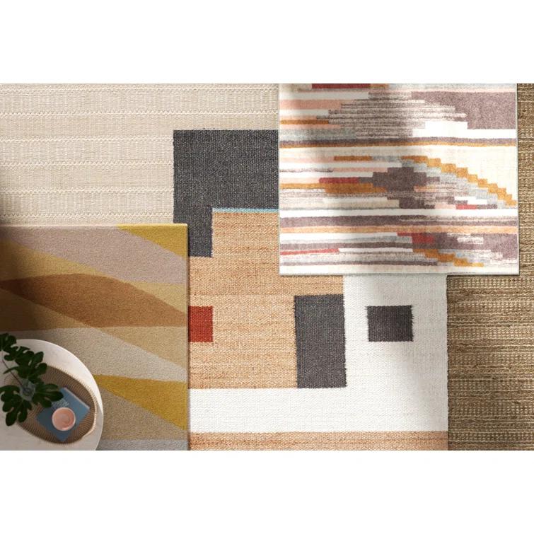 Amritpal Hand Loomed Bamboo And Viscose Striped Rug