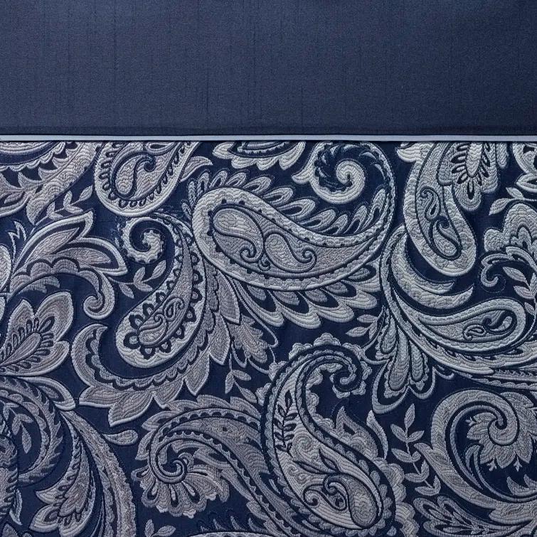 Madison Park Aubrey Paisley Jacquard Shower Curtain