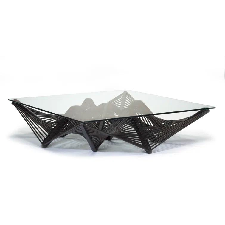 Oggetti Geo Glass Top Coffee Table