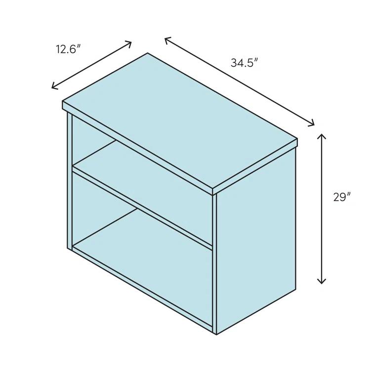Brigade 29" H x 34.5" W Steel Standard Bookcase