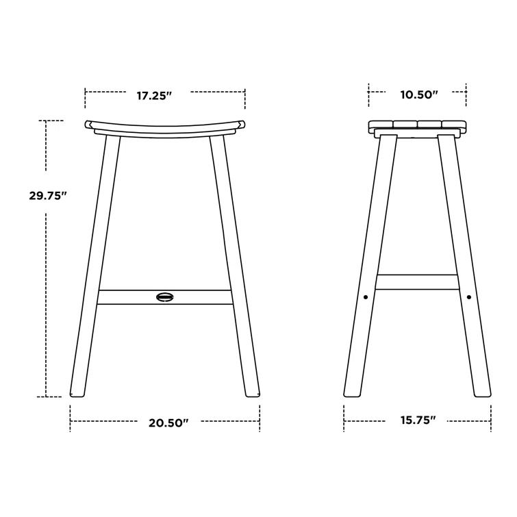 Traditional Garden Patio Bar Stool