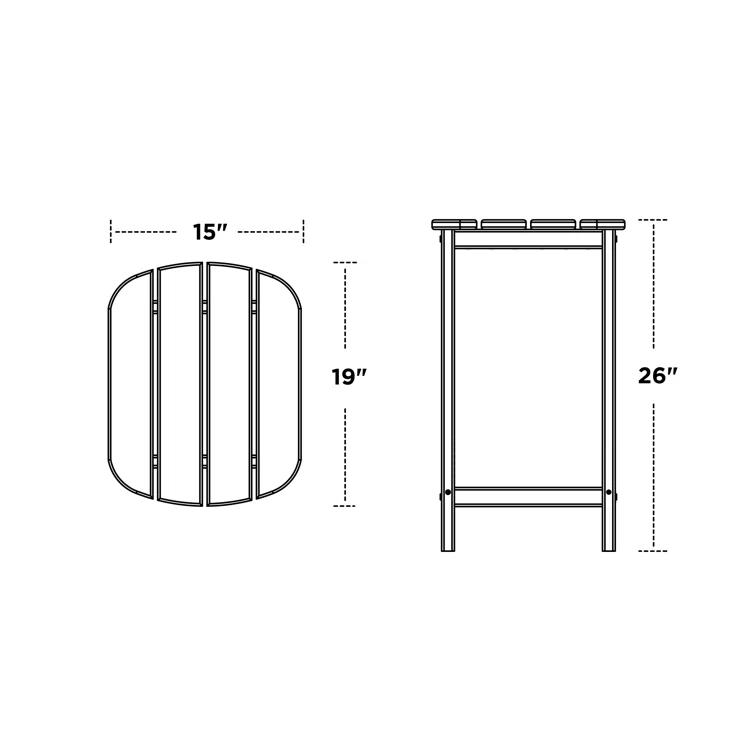 South Beach 18" Side Table
