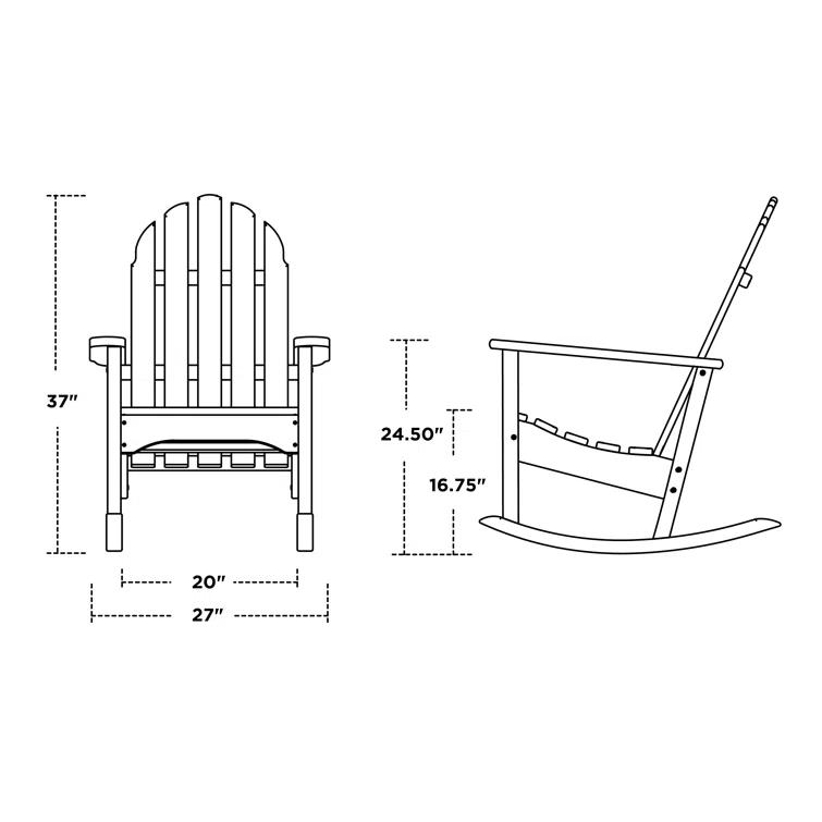 Classic Adirondack Rocking Chair